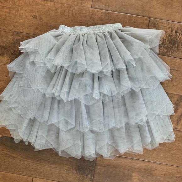 EUC H&M tulle layered skirt Grey, sz 2-3Y - Picture 3 of 3